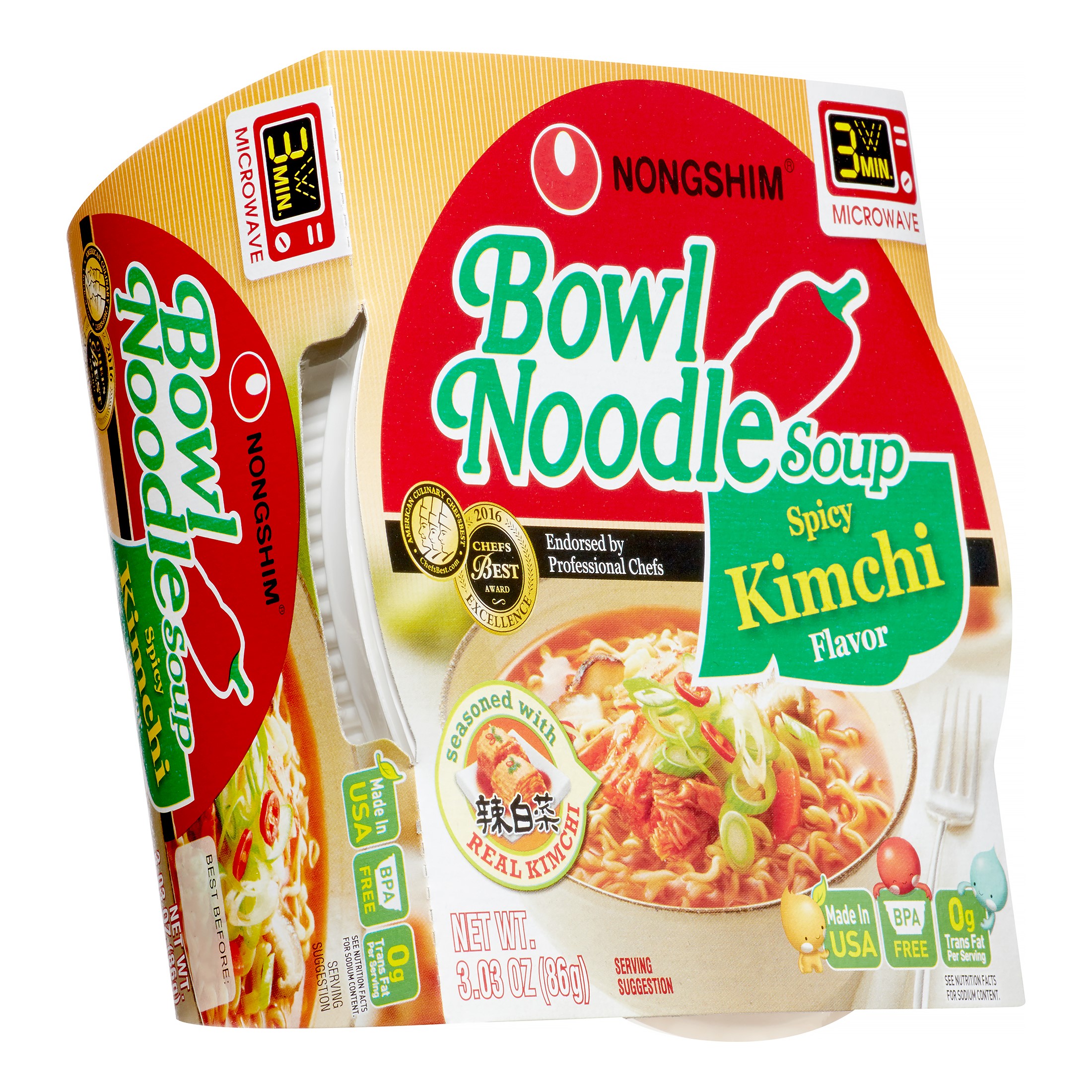 Nongshim Bowl Noodle Soup Spicy Kimchi – Zippgrocery